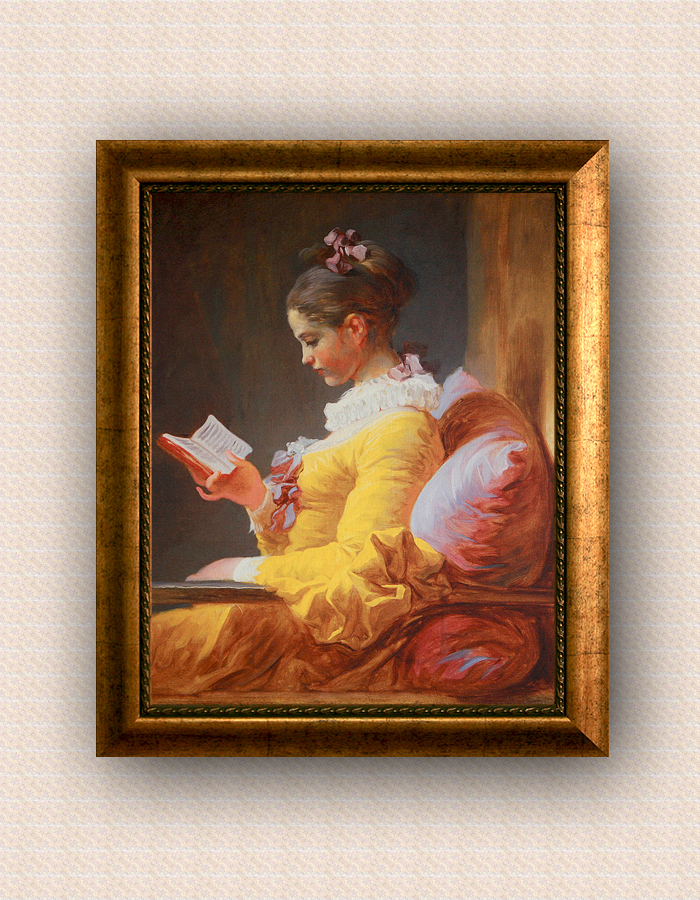 책 읽는 소녀[A young girl reading]