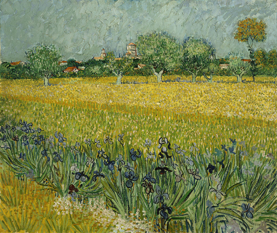 붓꽃이 있는 아를르 풍경 [View of  Arles with Irises in the F