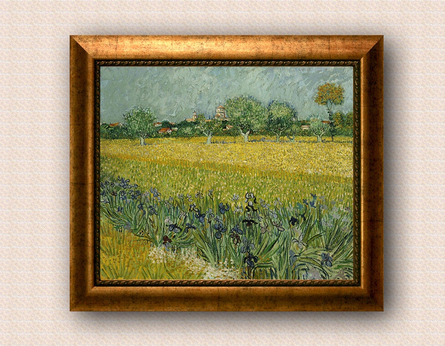 붓꽃이 있는 아를르 풍경 [View of  Arles with Irises in the F