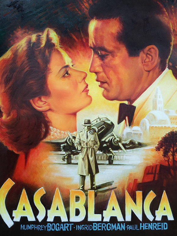 * Film actor - into the Cinema (Casablanca)